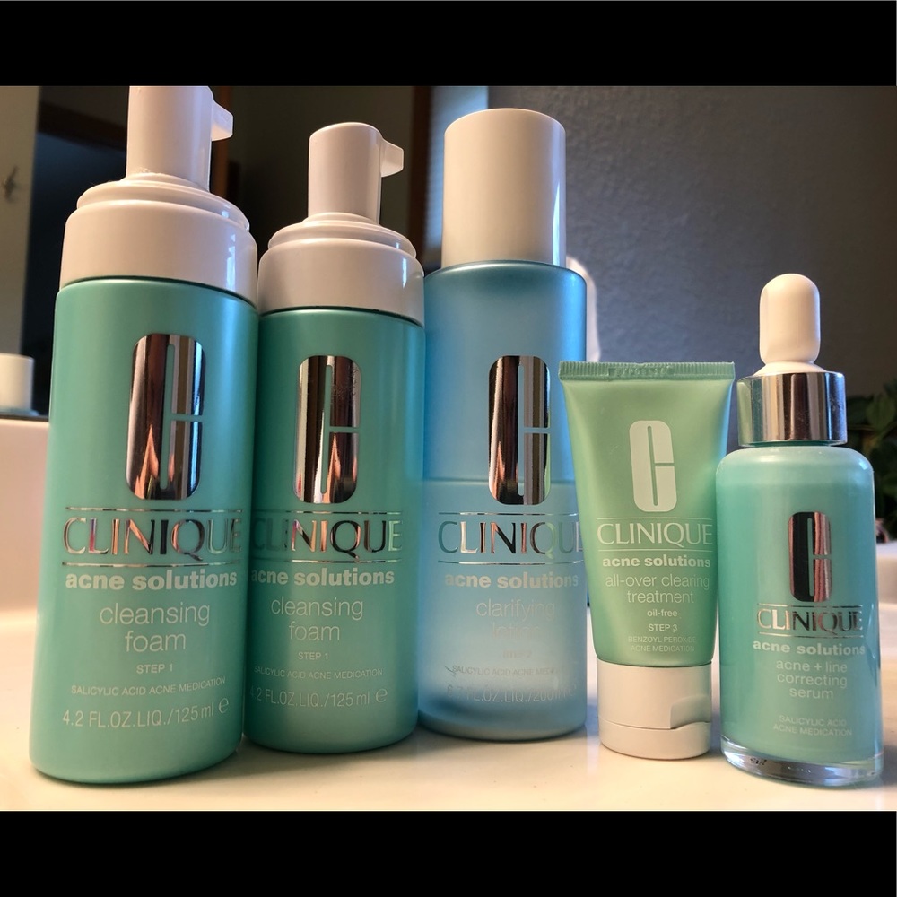 Lot of Clinique Acne Solutions products